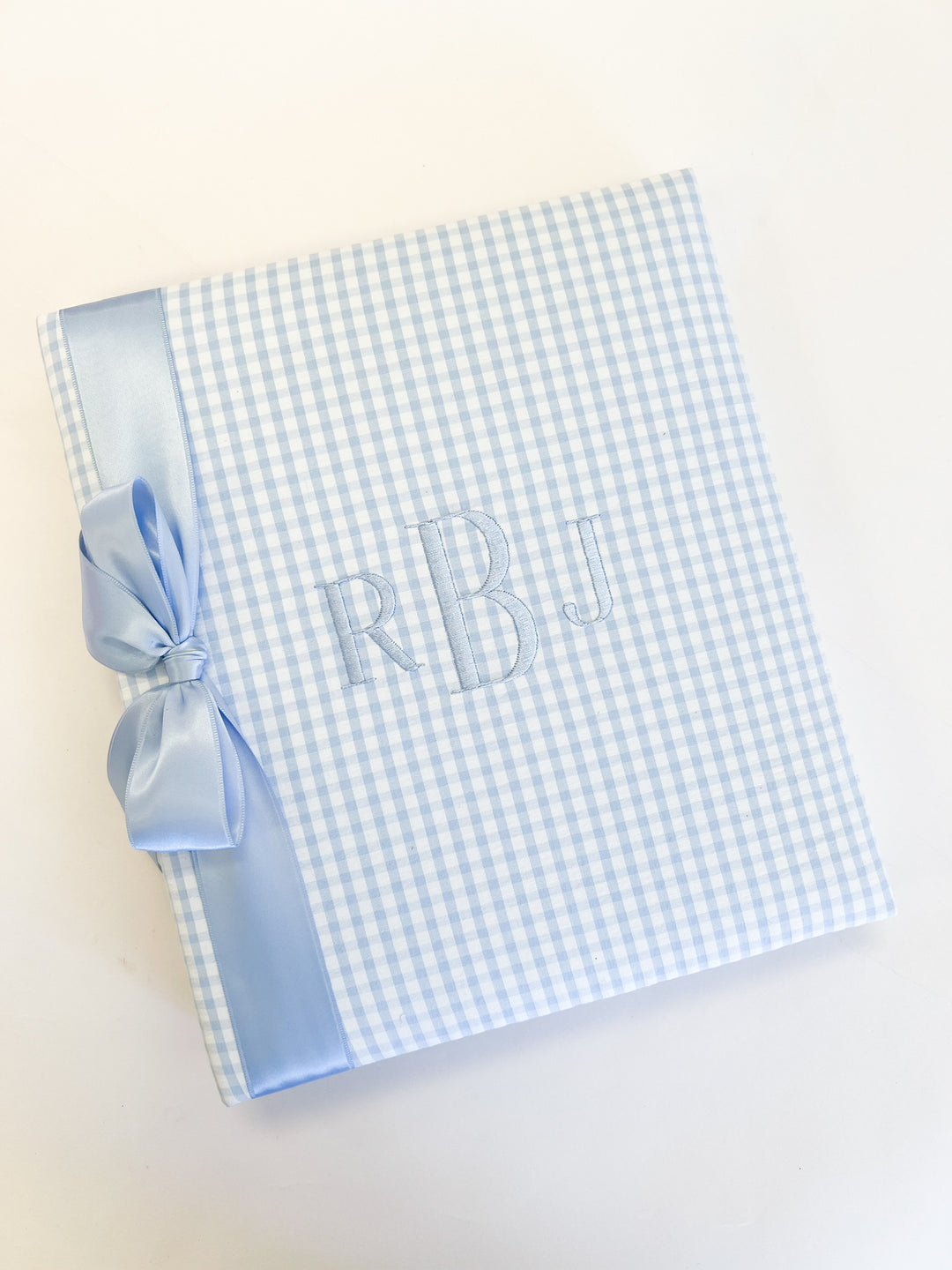 Monogram Baby Book w/ Satin Bow