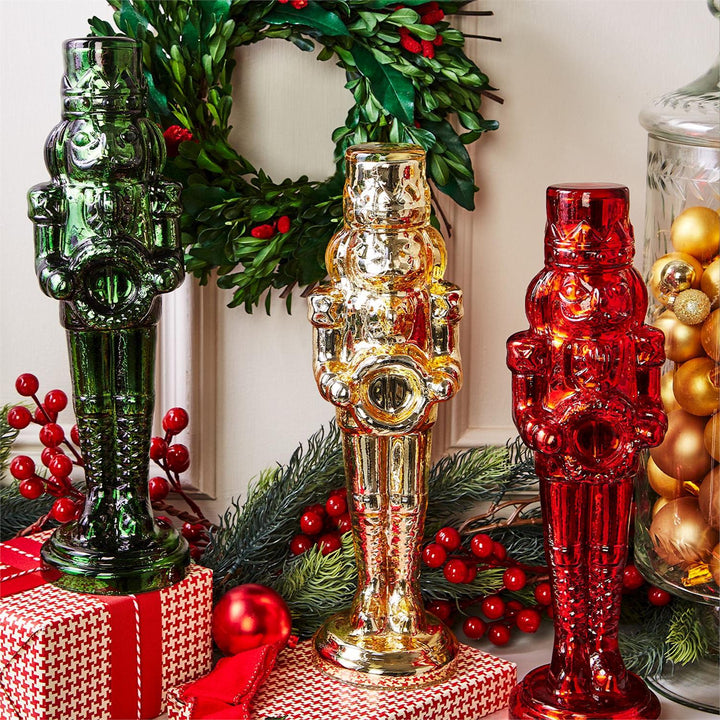 Mercury Glass Nutcracker