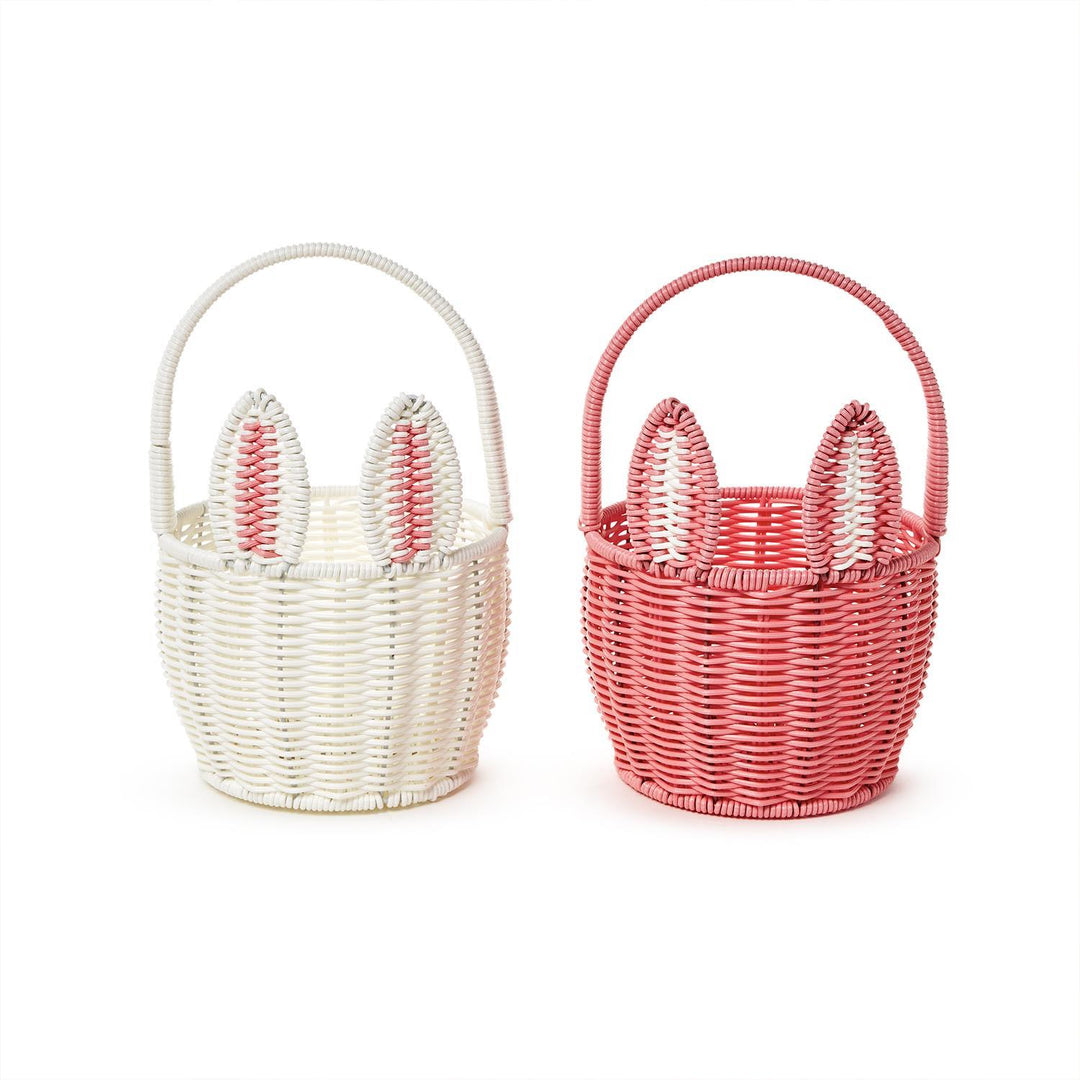 Faux Wicker Easter Bunny Basket