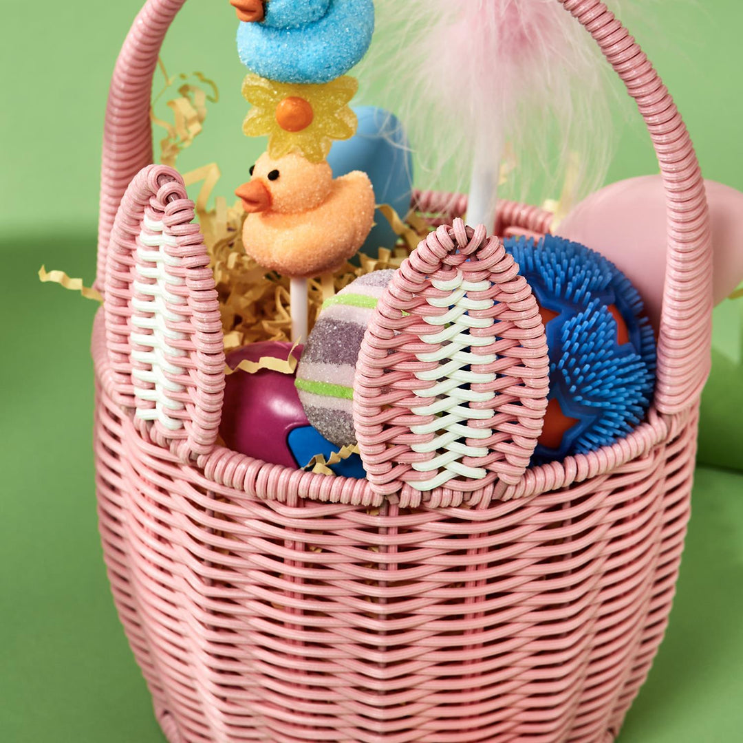 Faux Wicker Easter Bunny Basket