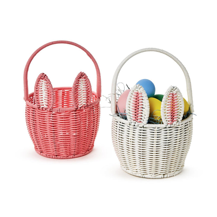 Faux Wicker Easter Bunny Basket