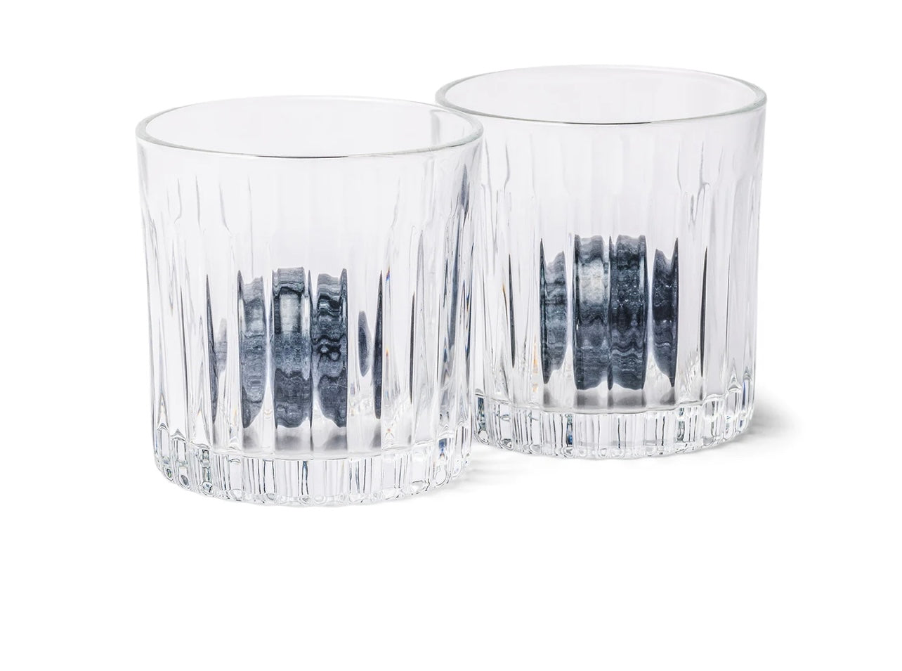 Whiskey Tumbler Glasses + Whiskey Stone Set