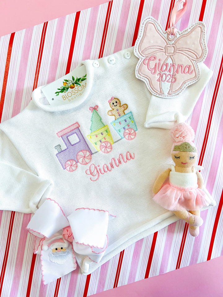 White Rolled Neck Pullover