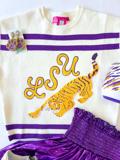 Vintage LSU Tiger Queen Top