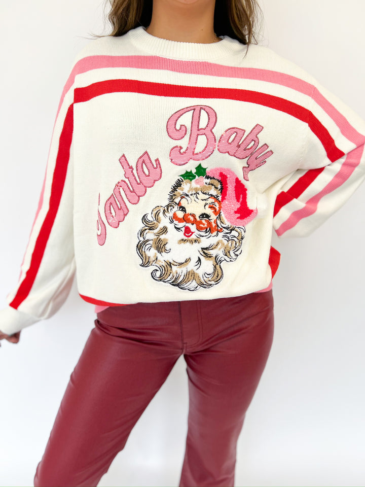 Santa Baby Fuzzy Sweater