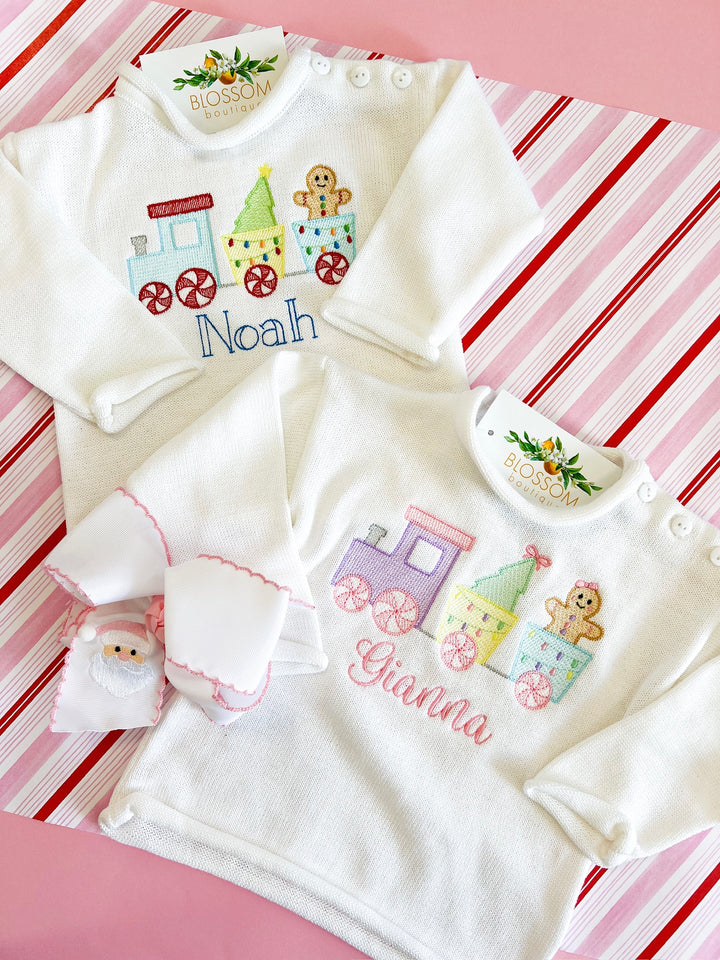 White Rolled Neck Pullover