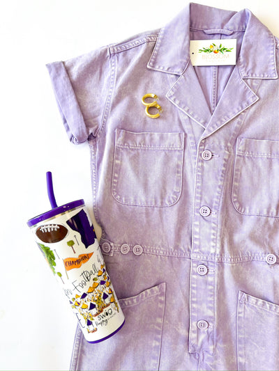 Purple Amethyst Parker Romper