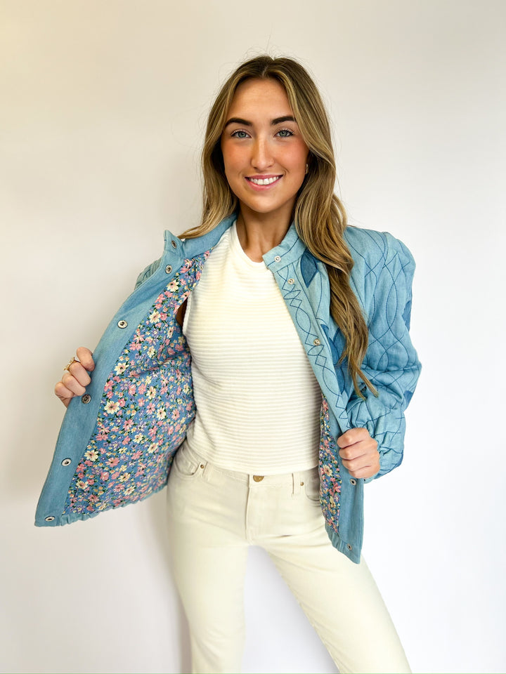 Blue Novelty Denim Jacket