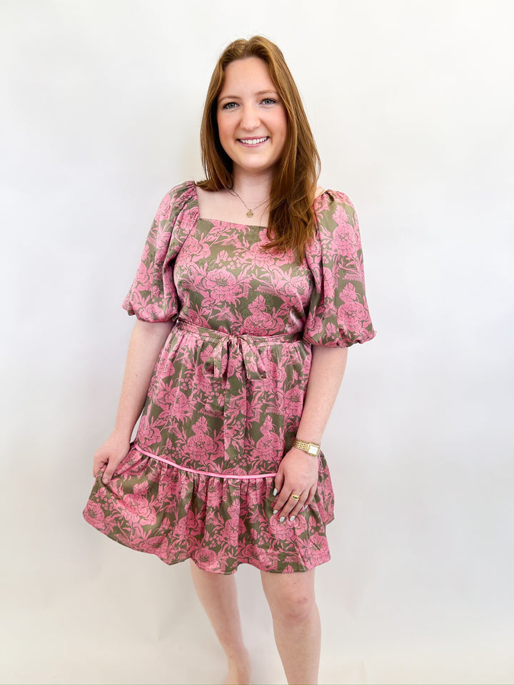 Pink Iris Tiered Dress