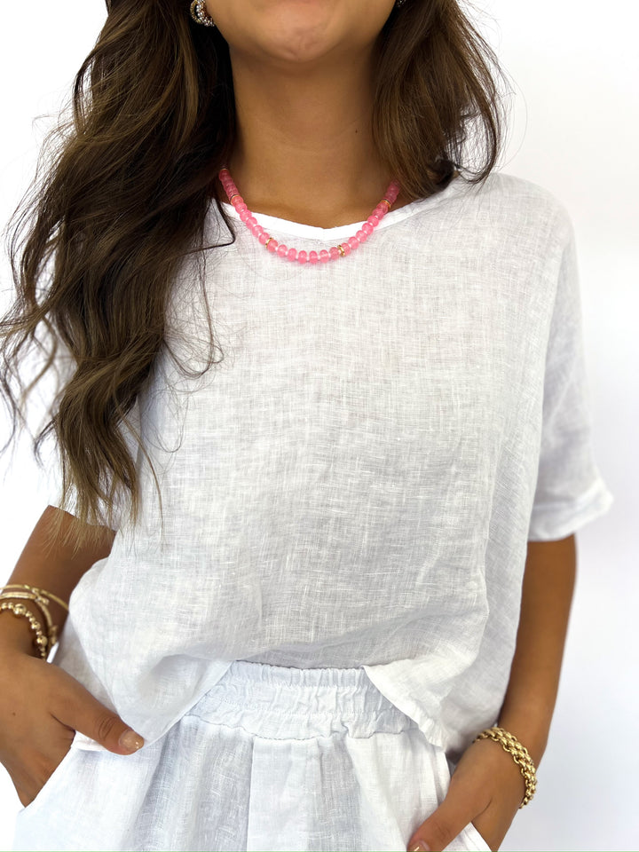 Baby Pink Lizzy Necklace