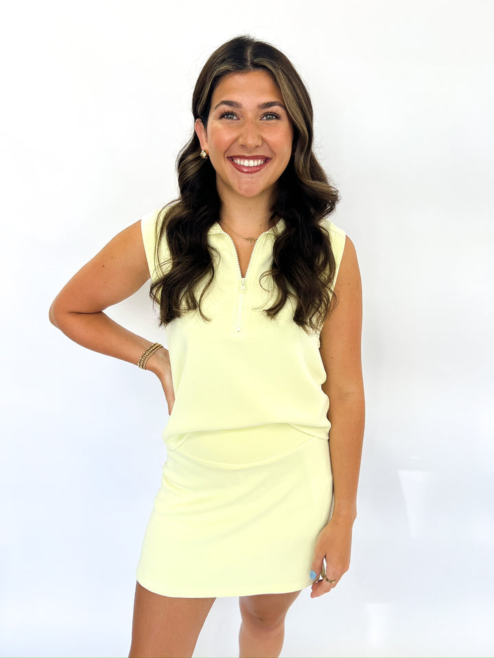 Lemon Cream Modal Sleeveless Top