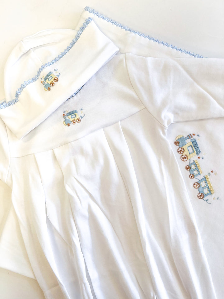 Little Train Gown & Hat Set