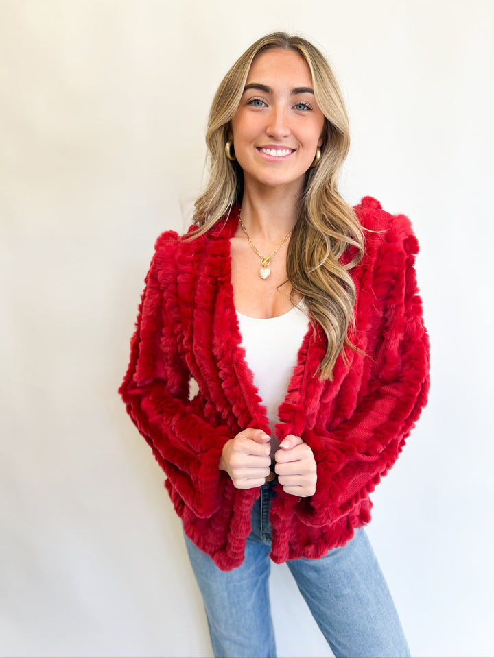 Red Fur Jacket