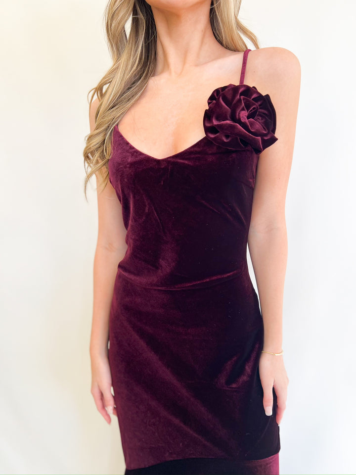 Lucille Wine Dress