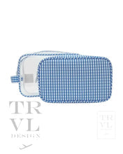 Sky Gingham Clear Duo Bag