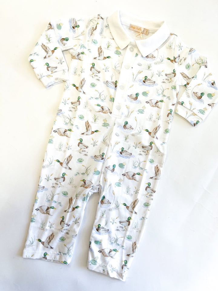 Mallard Ducks Printed Playsuit