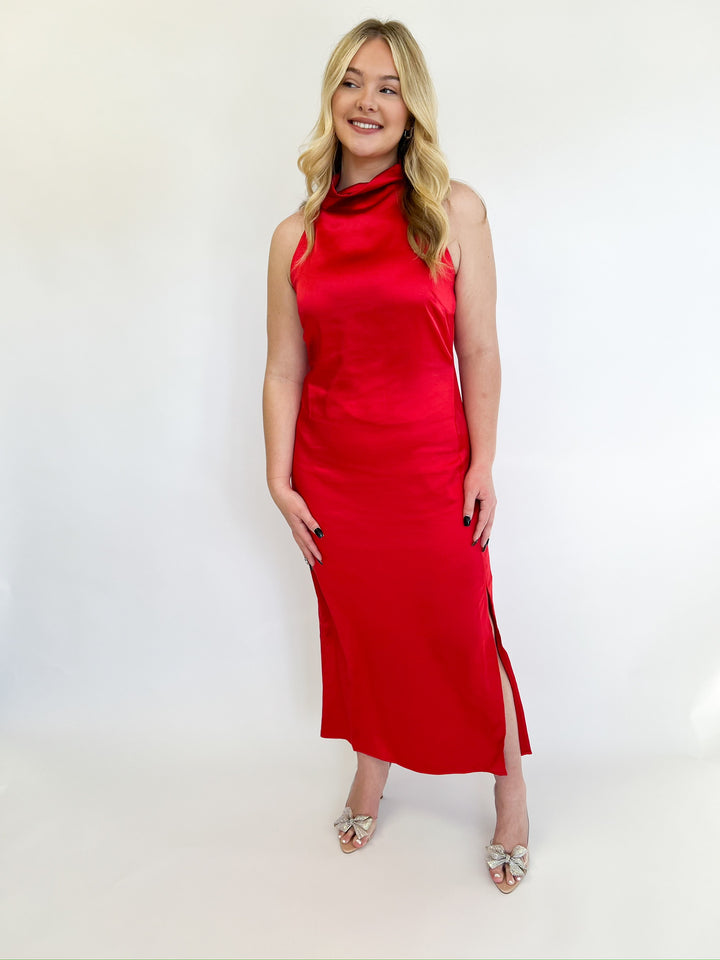 Red Brayeln Dress