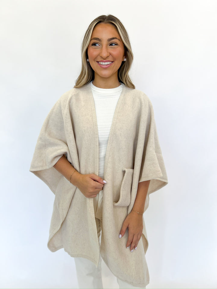 Beige Knit Wrap