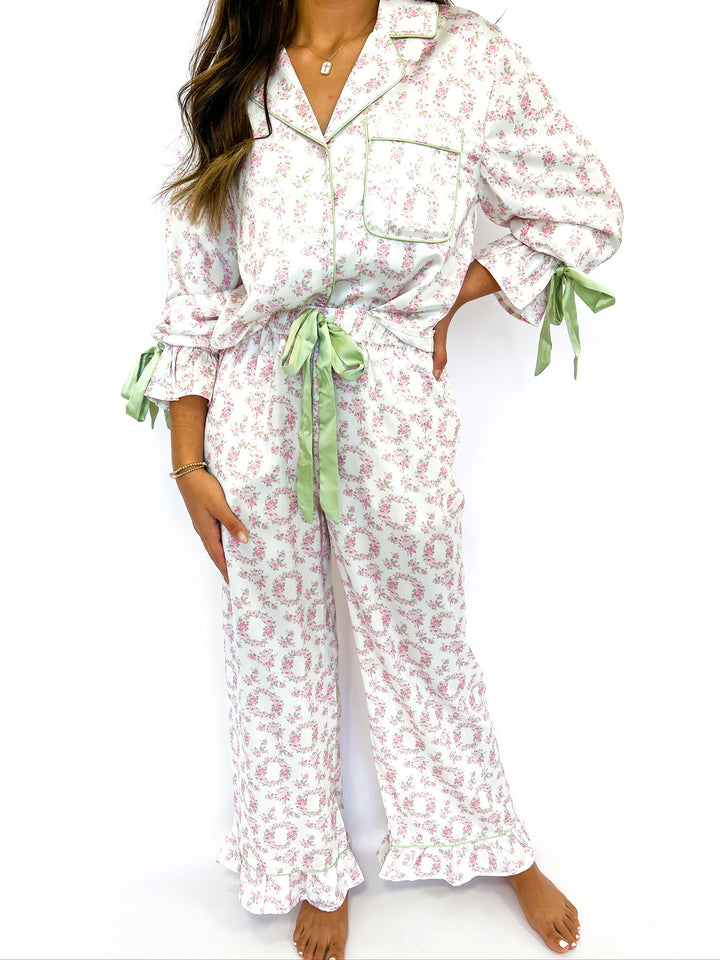 Fancy Pink & Green Pajamas