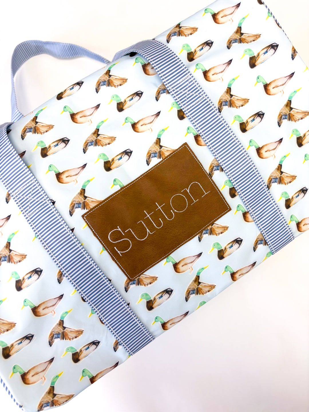 Personalizable Coated Duffle Bag