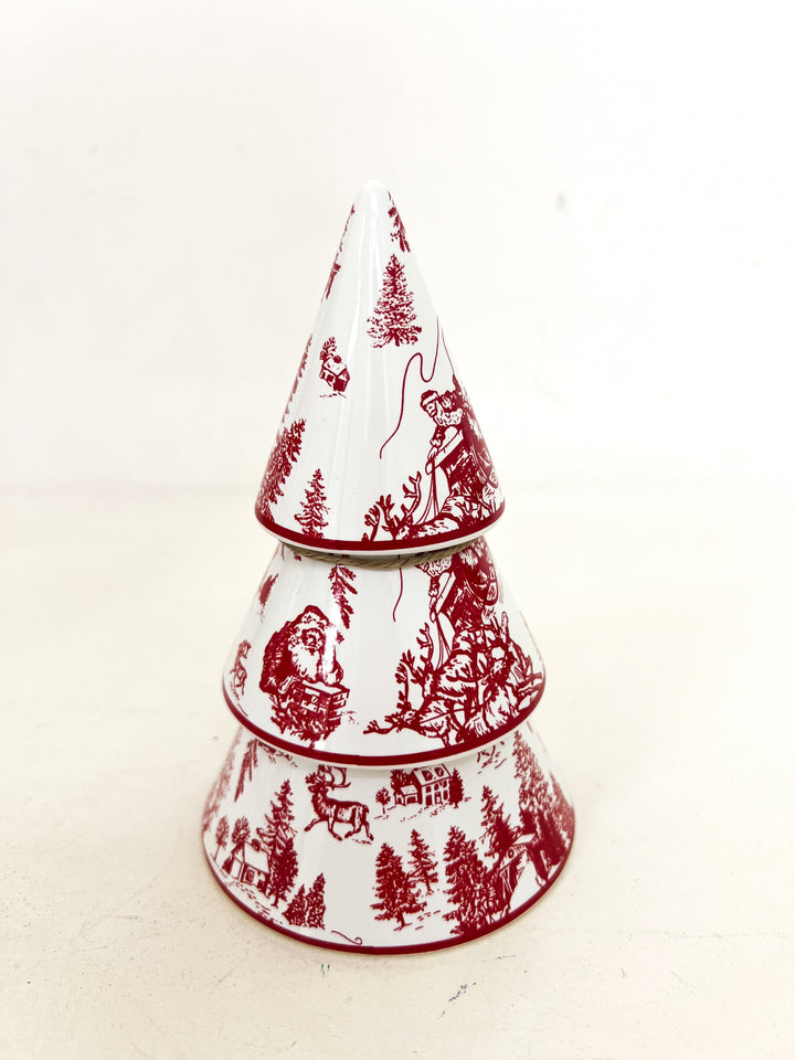 Small Toile Ceramic Tree
