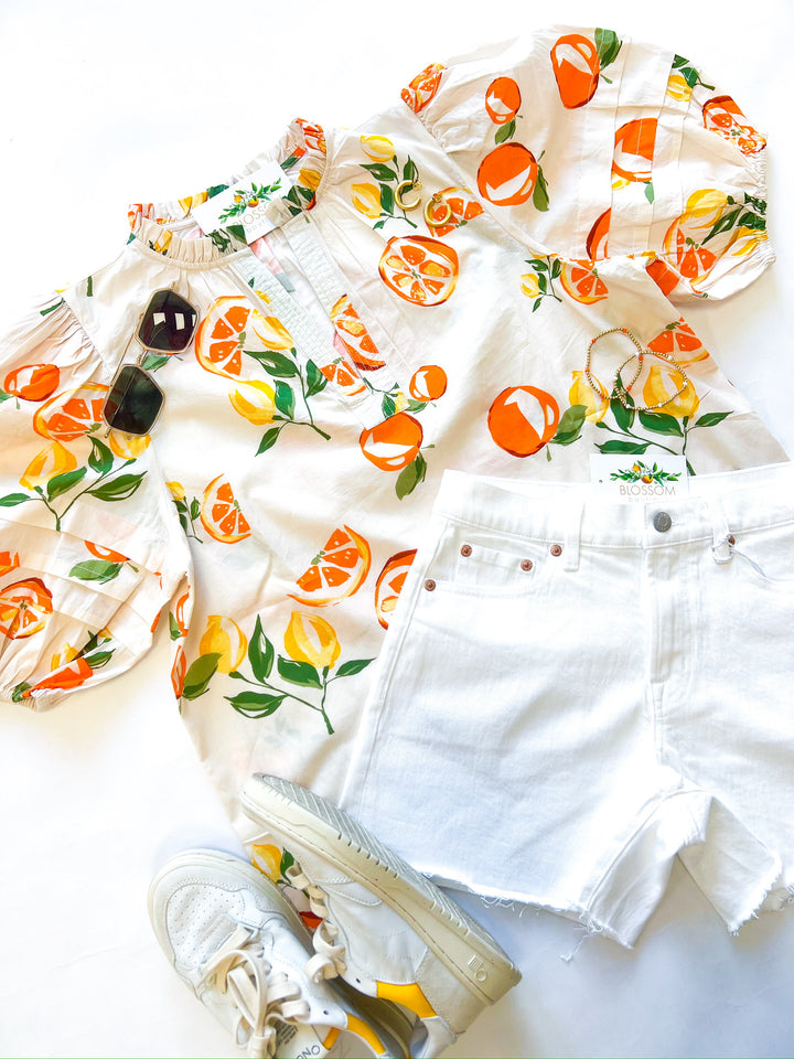 Orange Crush Alix Blouse