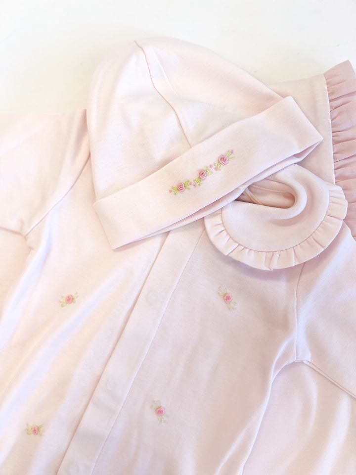 Sweet Rose Gown & Hat Set