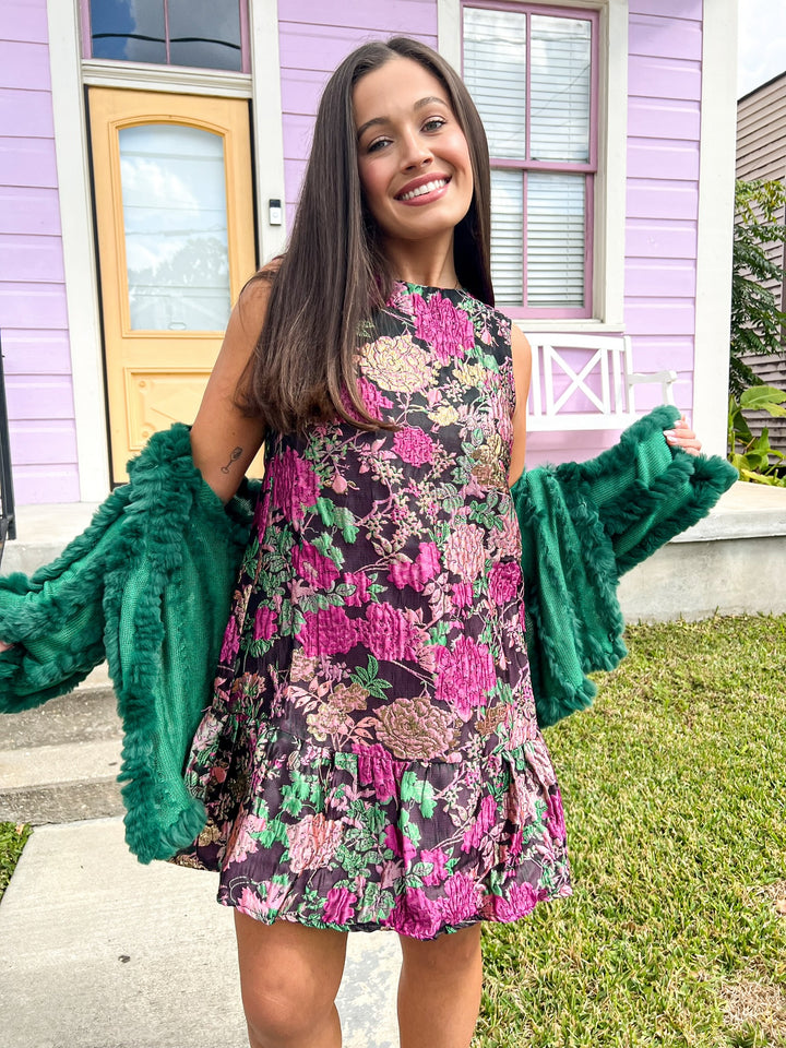 Purple Golden Iris Dress