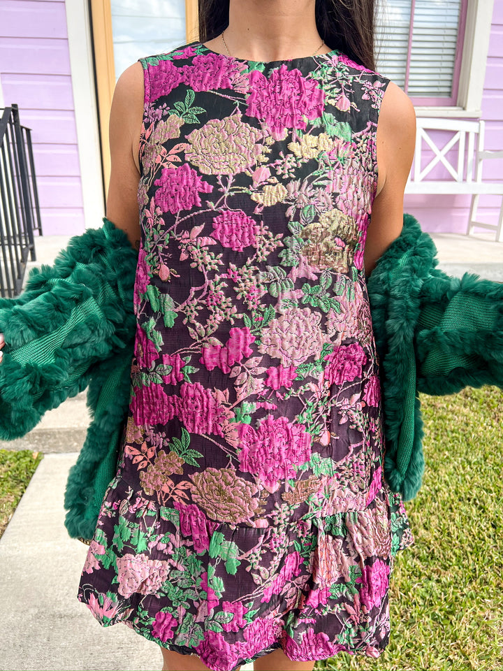 Purple Golden Iris Dress