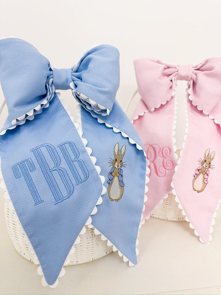 Peter Rabbit Embroidered Bow Sash