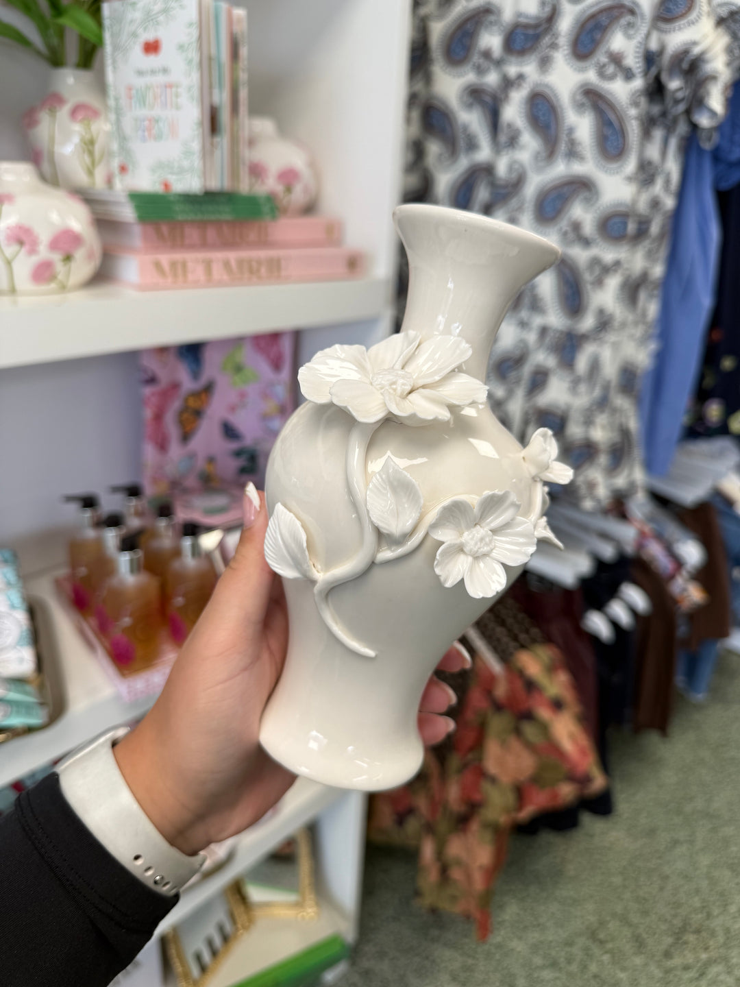 3-D Sculpted Flower Vase