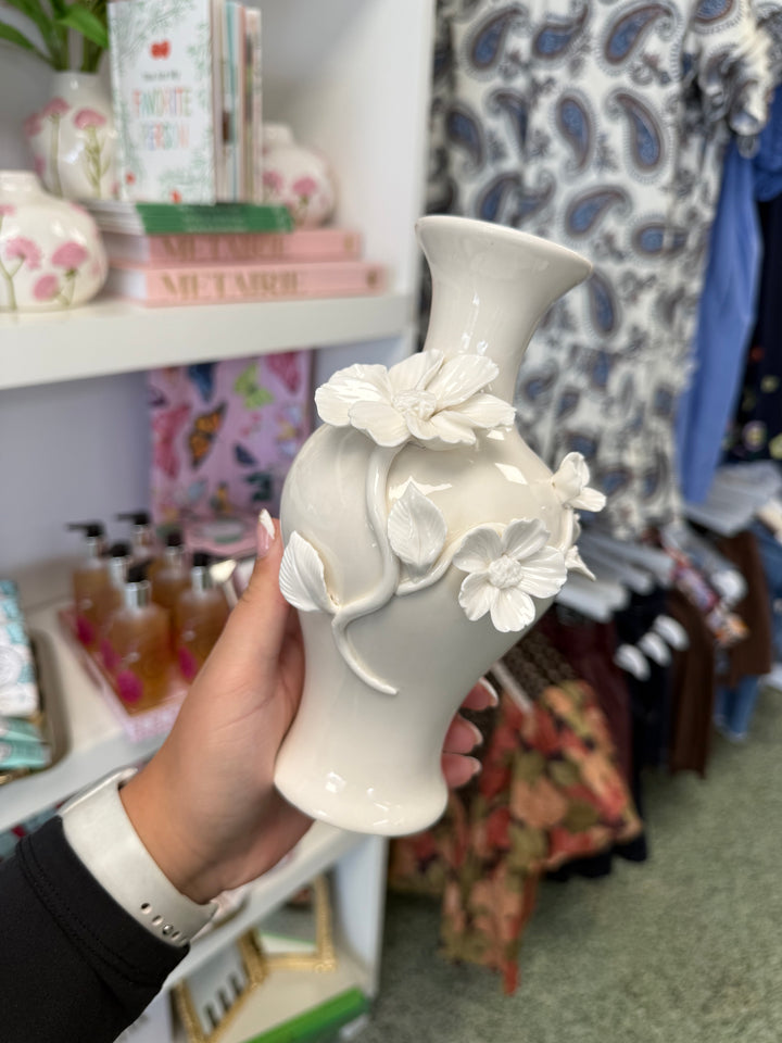 3-D Sculpted Flower Vase