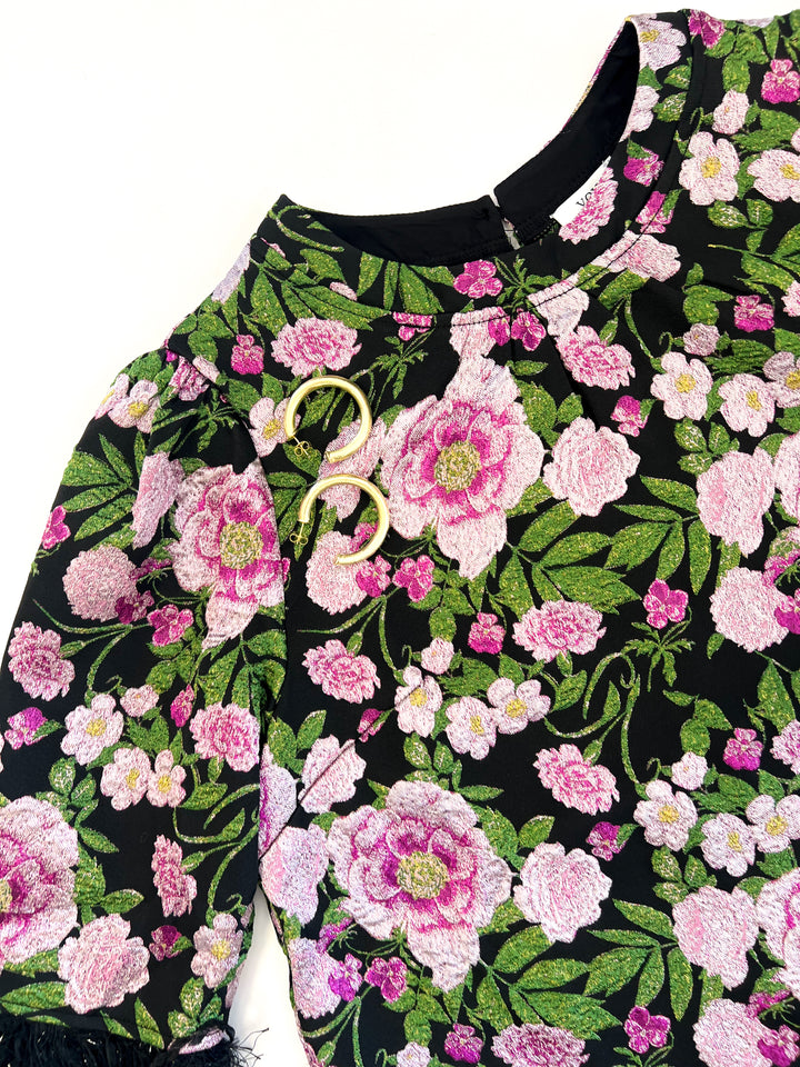 Floral Frills Mini Dress