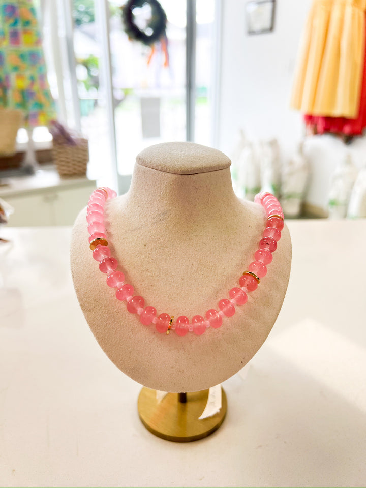 Baby Pink Lizzy Necklace