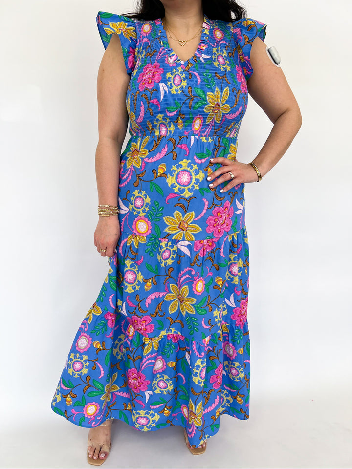 Faro Floral Sunfire Dress