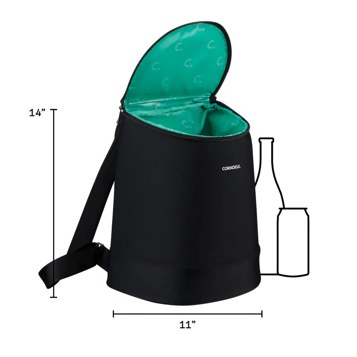 Black Neoprene Eola Backpack Ice Chest