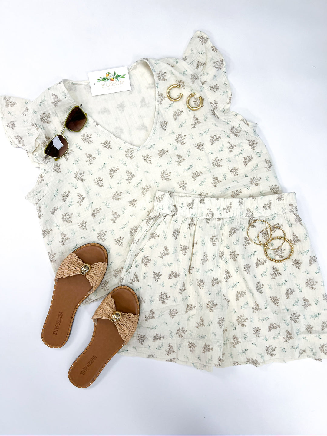 Vintage Gauze Vneck Top