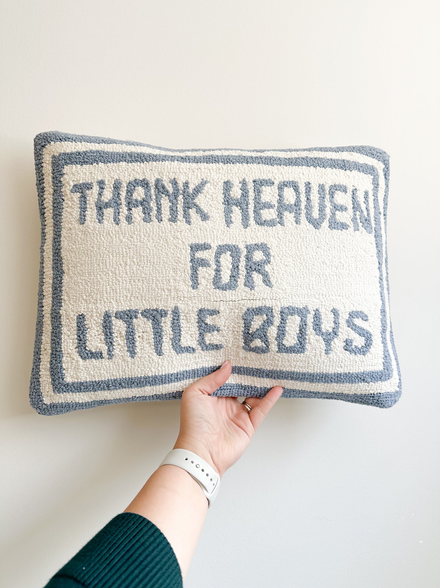 Thank Heaven Boy Pillow