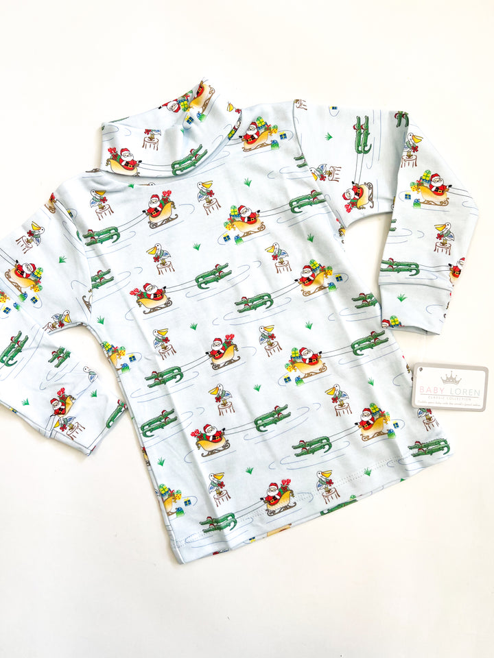 Cajun Christmas Kids Turtleneck