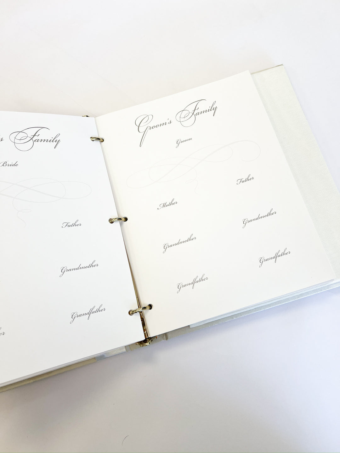 Monogram Silk Wedding Book