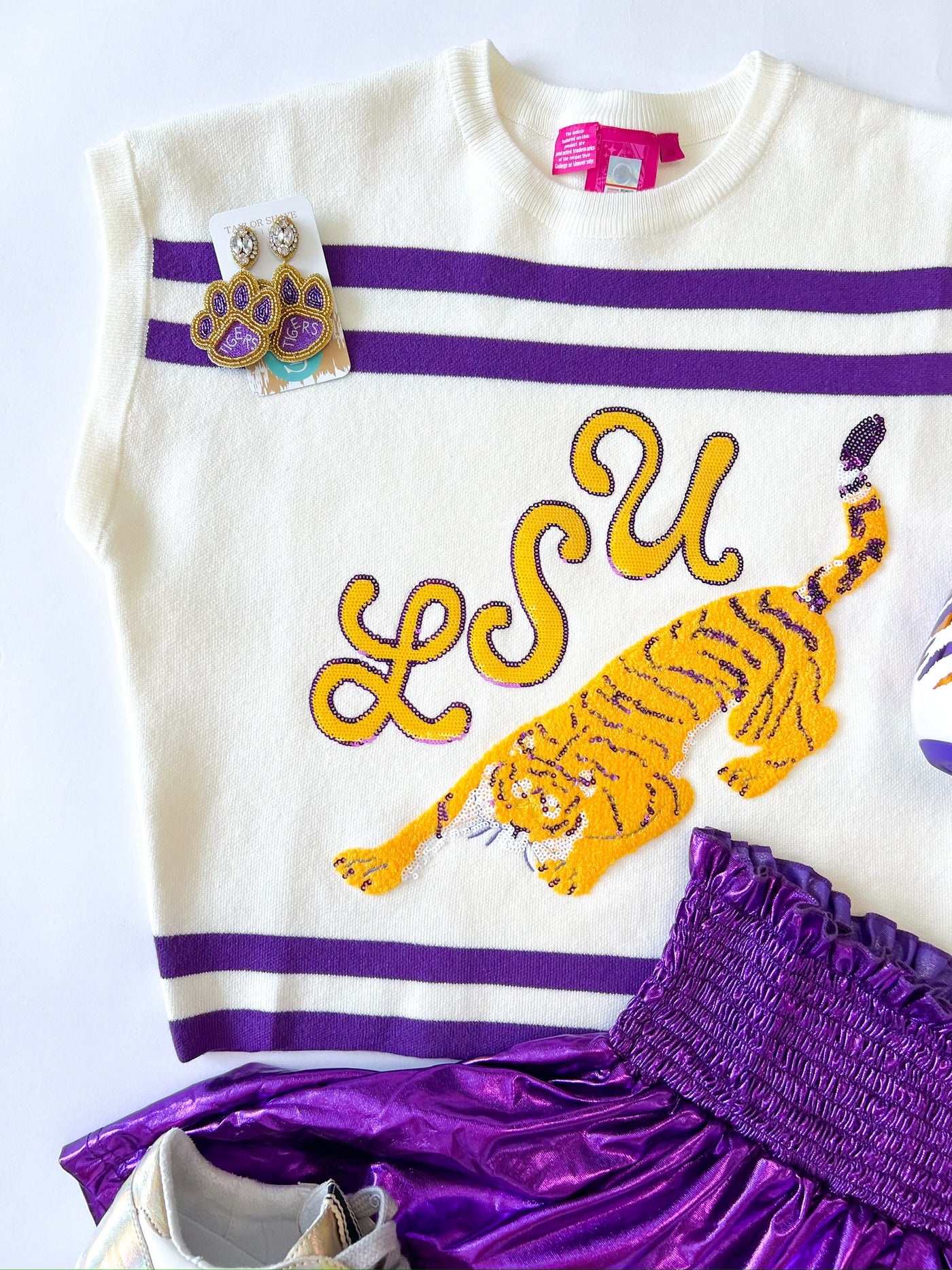 Vintage LSU Tiger Queen Top