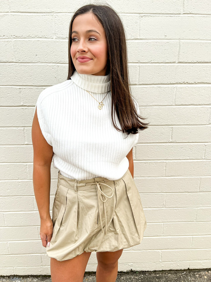 Ecru Marlon Turtleneck