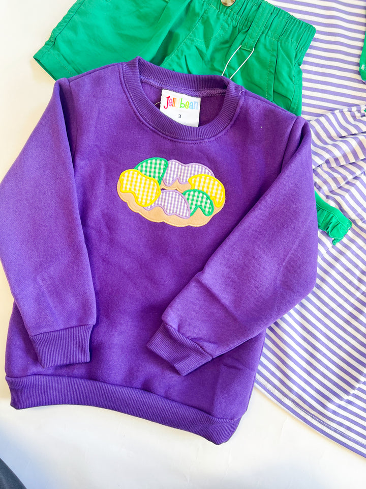 King Cake Toddler Sweatshirt