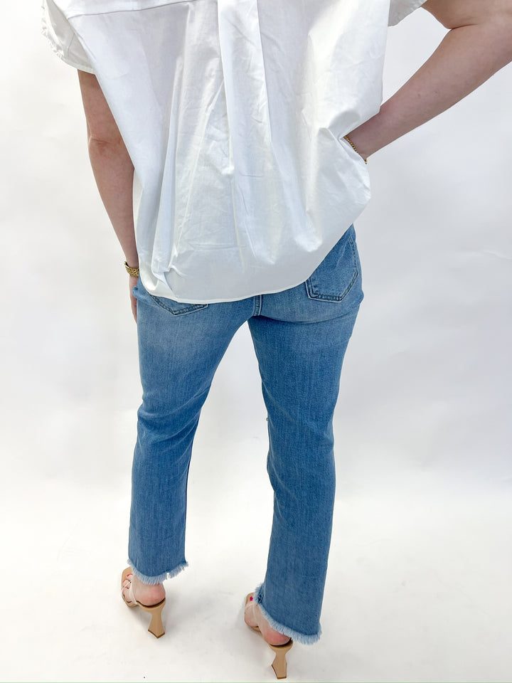 Ripped Embellished Jeans