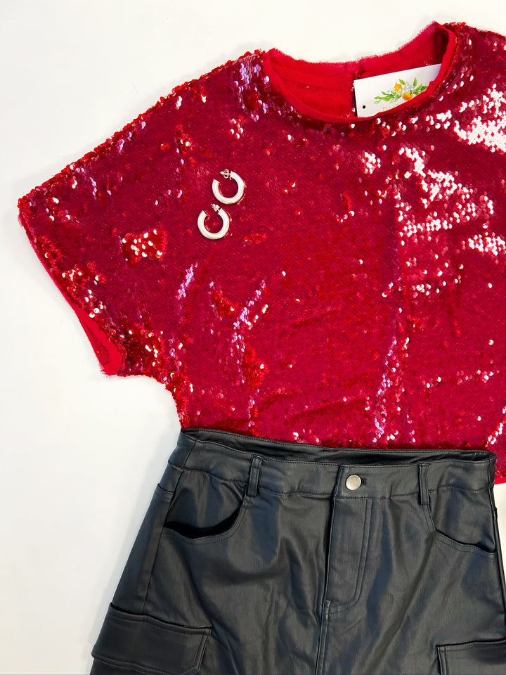 Cherry Deere Sequined Top