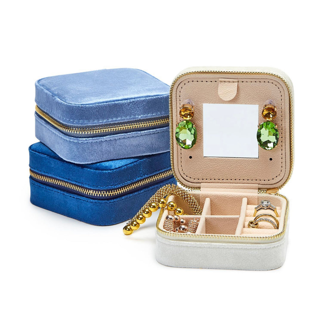 Velvet Travel Jewelry Box