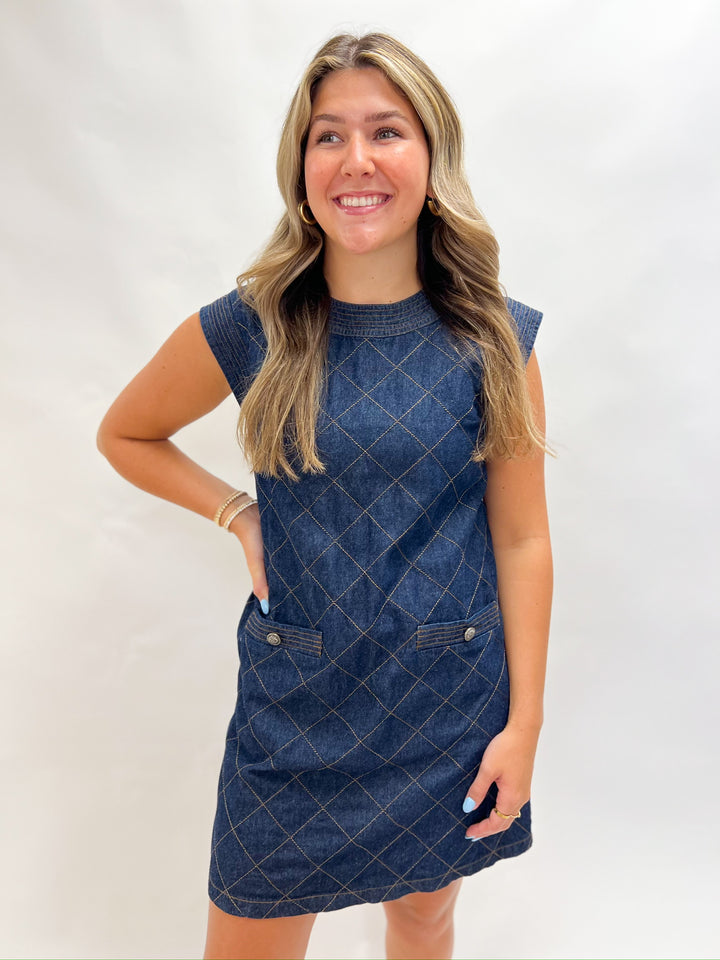 Denim Stitch Dress