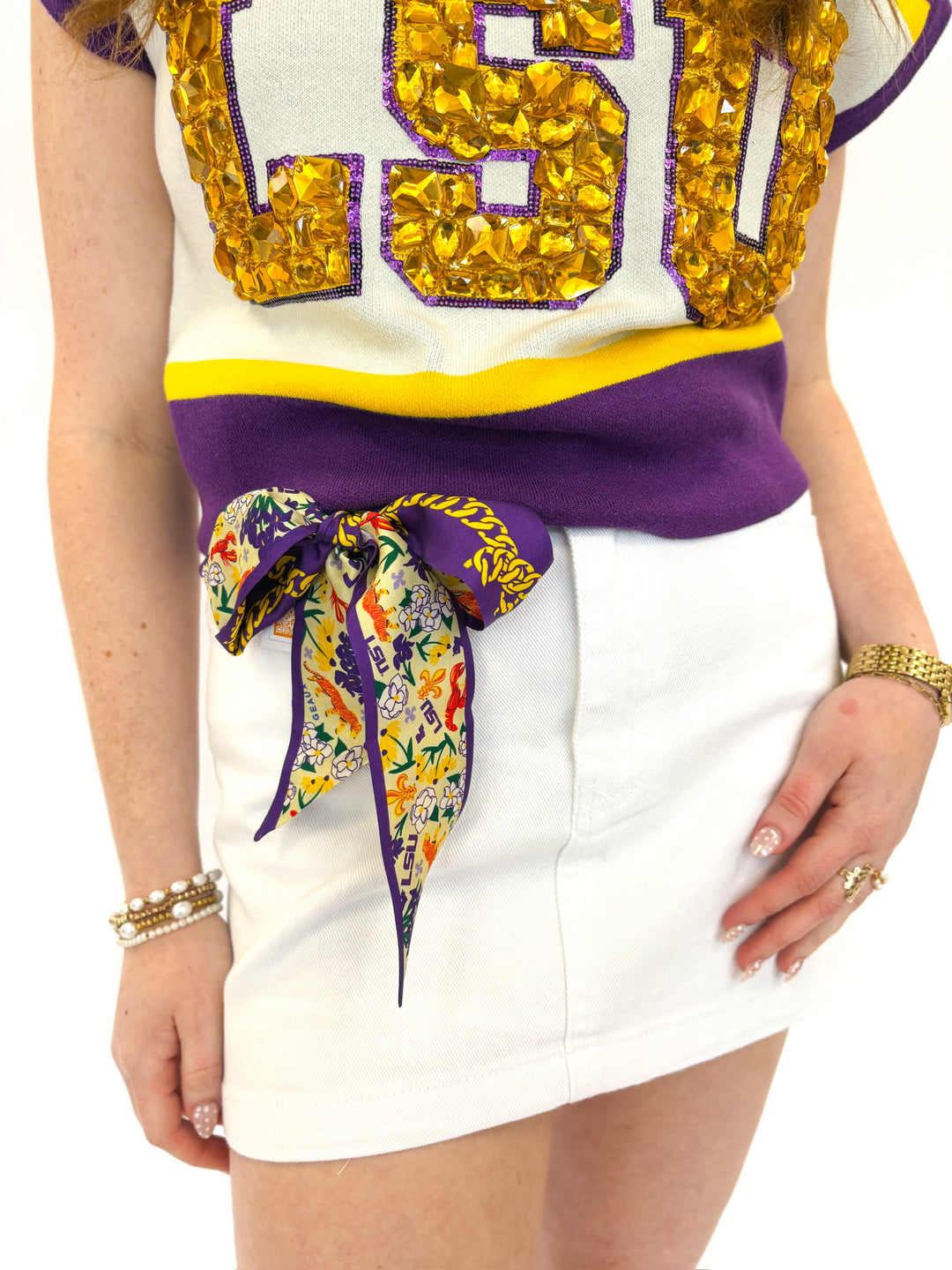 LSU Tigers Skinny Scarf