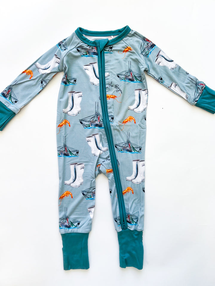 Born on the Bayou Bamboo Zip-up PJ
