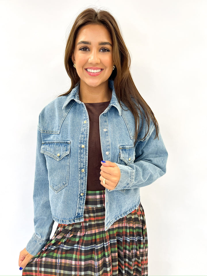Rafi Forever Blue Denim Top